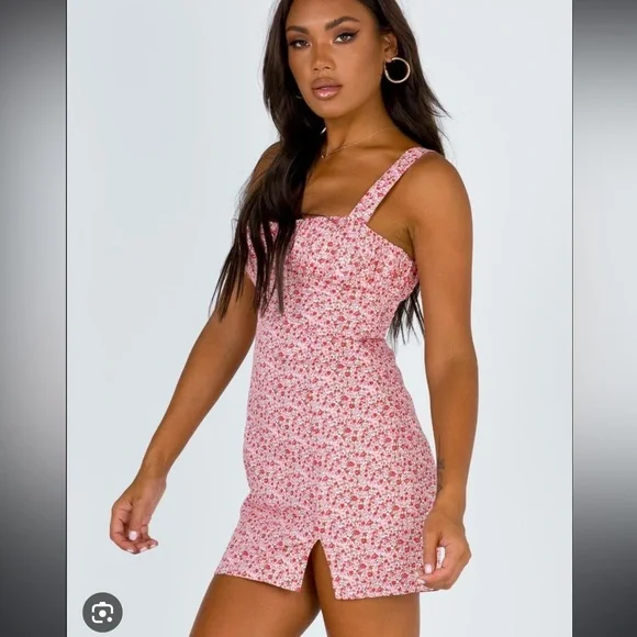 NWT Princess Polly Ambrose pink mini dress